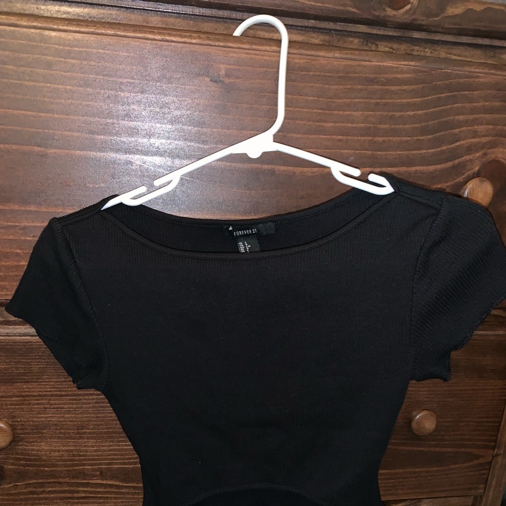 Black crop top
